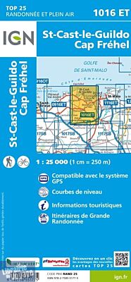 I.G.N - Carte au 1-25.000ème - Top 25 - 1016ET - Saint-Cast-Le-Guildo - Cap Fréhel