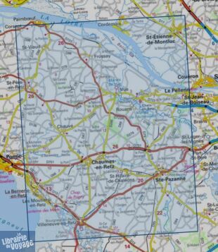 I.G.N Carte au 1-25.000ème - Série bleue - 1124 SB - Saint-Etienne de Montluc - La Bernerie en Retz