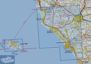 I.G.N - Carte au 1-25.000ème - TOP 25 - 1126 OT - Saint-Gilles-Croix-de-Vie - Île d'Yeu
