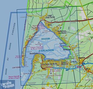 I.G.N Carte au 1-25.000ème - TOP 25 - 1337 ET - Bassin d'Arcachon
