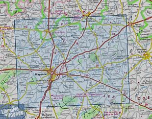 I.G.N - Carte au 1-25.000ème - Série bleue - 1517 SB - Mayenne - Le Horps