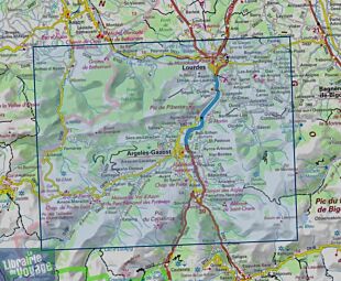 I.G.N - Carte au 1-25.000ème - TOP 25 - 1647 ET - Lourdes - Argelès-Gazost - Le Lavedan