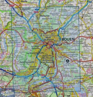 I.G.N - Carte au 1-25.000ème - Série bleue TOP 25 - 1911ET - Rouen - Forêts Rouennaises - PNR des boucles de la Seine Normande