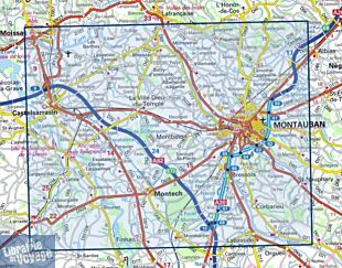 I.G.N - Carte au 1-25.000ème - Série bleue - 2041SB - Montauban - Castelsarrasin