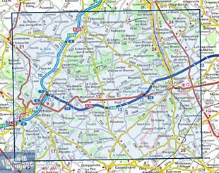 I.G.N - Carte au 1-25.000ème - Série bleue - 2109SB - Neufchâtel-En-Bray - Aumale