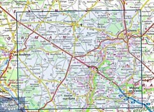 I.G.N - Carte au 1-25.000ème - Série bleue - 2112SB - Gisors - Etrépagny