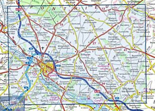 I.G.N - Carte au 1-25.000ème - Série bleue - 2207SB - Abbeville - Domart-En-Ponthieu