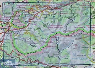 I.G.N - Carte au 1-25.000ème - TOP 25 Résistante - 2250 ETR - Bourg-Madame - Mont-Louis - Réserve naturelle de la vallée d'Eyne