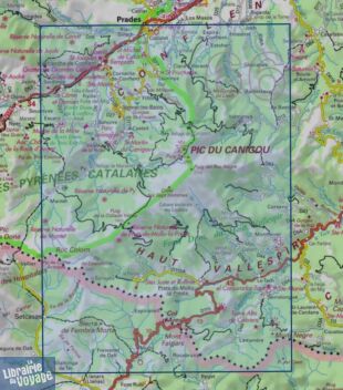 I.G.N Carte au 1-25.000ème - TOP 25 - 2349 ETR - Massif du Canigou (matière résistante)