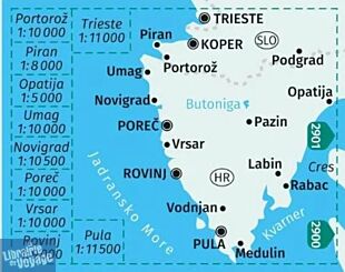 Kompass - Carte de randonnées - n°238 - Istrie