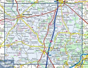 I.G.N - Carte au 1-25.000ème - Série bleue - 2410SB - Montdidier - Ressons-Sur-Matz