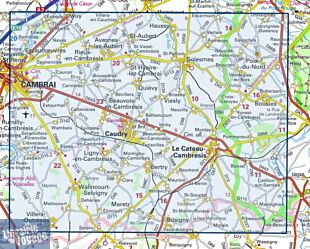 I.G.N - Carte au 1-25.000ème - Série bleue - 2607SB - Le Cateau Cambrésis - Caudry