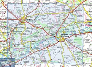 I.G.N - Carte au 1-25.000ème - Série bleue - 2616SB - Provins - Nogent-Sur-Seine