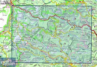 I.G.N - Carte au 1-25.000ème - TOP 25 - 2740ET - Corniche des Cevennes - Parc National des Cevennes