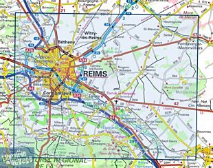 I.G.N - Carte au 1-25.000ème - Série bleue - 2812SB - Reims - Verzy