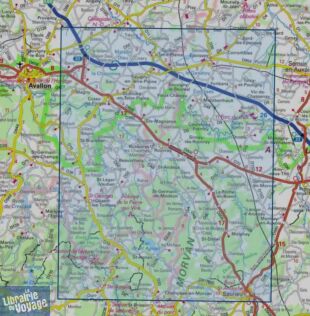 I.G.N - Carte au 1-25.000ème - TOP 25 - 2822OT - Quarré-les-Tombes - Saulieu - PNR du Morvan
