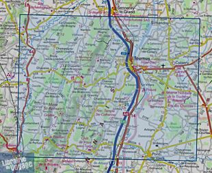 I.G.N Carte au 1-25.000ème - Série bleue - 3027 SB - Tournus - Lugny