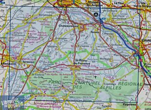 I.G.N - Carte au 1-25.000ème - TOP 25 - 3042 OT - Saint-Rémy-de-Provence - Tarascon - Chaîne des Alpilles