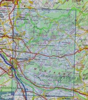 I.G.N - Carte au 1-25.000ème - Série bleue Top 25 - 3142OT - Cavaillon - Fontaine-de-Vaucluse - PNR du Luberon