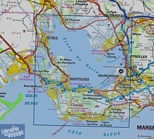 I.G.N - Carte au 1-25.000ème - TOP 25 - 3144 OT - Etang de Berre - Istres - Marignane - Martigues
