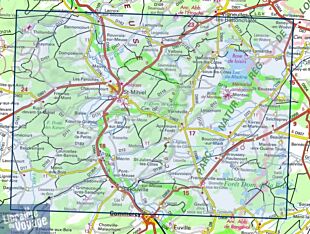 I.G.N - Carte au 1-25.000ème - Série bleue - 3214SB - Saint-Mihiel - Apremont-La-Forêt
