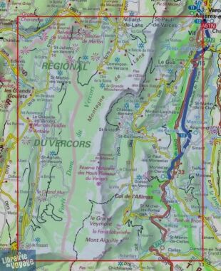 I.G.N - Carte au 1-25.000ème - TOP 25 - 3236OTR - Villard-de-Lans - Mont Aiguille - PNR Vercors (Résistante)