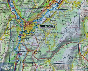 I.G.N - Carte au 1-25.000ème - TOP 25 - 3335 OT - Grenoble - Chamrousse - Belledonne