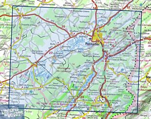I.G.N - Carte au 1-25.000ème - TOP 25 - 3425OT - Pontarlier - Levier - Lac de Saint Point