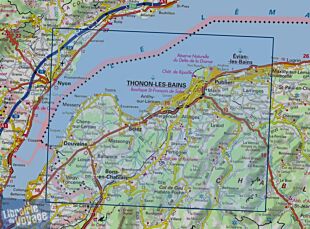 I.G.N Carte au 1-25.000ème - TOP 25 - 3428 ET - Thonon-les-Bains - Evian-les-Bains - Lac Léman
