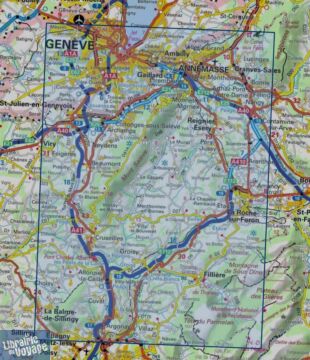 I.G.N - Carte au 1-25.000ème - TOP 25 - 3430 OT - Mont Salève - Saint-Julien en Genevois - Annemasse