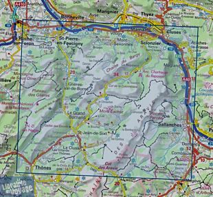 I.G.N - Carte au 1-25.000ème - Top 25R - 3430ETR - La Clusaz - Le Grand Bornand - Résistante