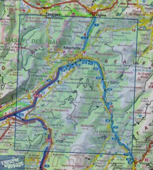 I.G.N - Carte au 1-25.000ème - TOP 25 - 3432 ET - Albertville