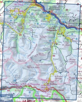 I.G.N - Carte au 1-25.000ème - TOP 25 - 3435ET - Valloire - Aiguilles D'arves - Col du Galibier