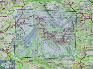I.G.N - Carte au 1-25.000ème - TOP 25 - 3442 OT - Gorges du Verdon - Moustiers Sainte-Marie - Lac de Sainte-Croix - PNR du Verdon