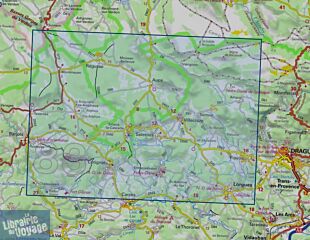 I.G.N - Carte au 1-25.000ème - Série bleue TOP 25 - 3443OT - Aups - Salernes