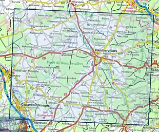 I.G.N - Carte au 1-25.000ème - Série bleue - 3517SB - Rambervillers - Châtel-Sur-Moselle