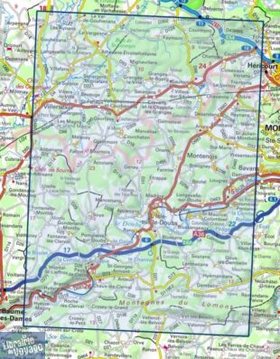 I.G.N - Carte au 1-25.000ème - Série bleue - 3522SB - L'isle-Sur-Le-Doubs - Villersexel