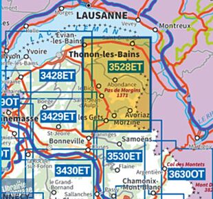I.G.N - Carte au 1-25.000ème - TOP 25 - 3528 ET - Morzine - Chablais - Les Portes du Soleil