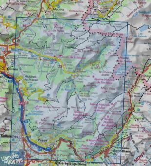 I.G.N - Carte au 1-25.000ème - TOP 25 - 3530 ETR - Samoëns - Haut-Giffre (en matière résistante)