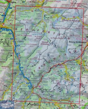 I.G.N - Carte au 1-25.000ème - TOP 25R - 3532 OTR - Massif du Beaufortain - Moûtiers - La Plagne