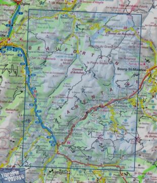 I.G.N - Carte au 1-25.000ème - Série bleue TOP 25 - 3532OT - Massif du Beaufortain - Moûtiers - La Plagne