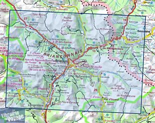 I.G.N - Carte au 1-25.000ème - TOP 25 - 3536OT - Briançon - Serre Chevalier - Montgenèvre