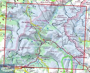 I.G.N - Carte au 1-25.000ème - TOP 25 - 3538ETR résistante - Aiguille de Chambeyron - Cols de Larche et de Vars
