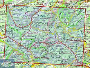 I.G.N - Carte au 1-25.000ème - TOP 25 - 3619OTR (Résistante) - Bussang - Ballon d'Alsace - Grand Ballon