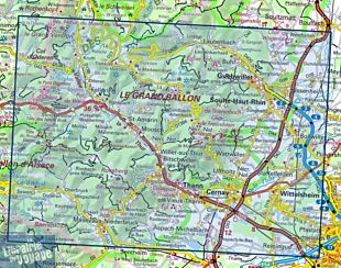 I.G.N - Carte au 1-25.000ème - TOP 25 - 3620ET - Grand Ballon - Cernay - Guebwiller