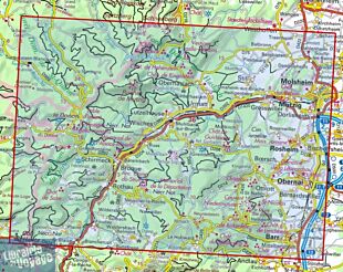 I.G.N - Carte au 1-25.000ème - TOP 25 - 3716ETR (résistante) - Le Donon - Obernai - Mont Sainte-Odile - Vallée de la Bruche