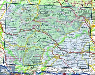 I.G.N - Carte au 1-25.000ème - TOP 25 - 3714ET - la Petite-Pierre - Niederbronn - Les-Bains - PNR des Vosges du Nord