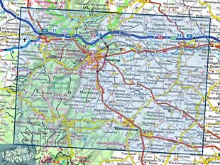 I.G.N - Carte au 1-25.000ème - TOP 25 - 3715ET - Saverne - Wasselonne - Rocher de Dabo