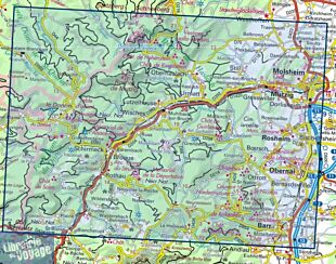 I.G.N - Carte au 1-25.000ème - TOP 25 - 3716ET - Le Donon - Obernai - Le Mont Saint-Odile - Vallée de la Bruche