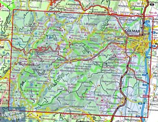I.G.N - Carte au 1-25.000ème - TOP 25 - 3719OTR (résitante) - Colmar - Le Hohneck - Vallée de Munster